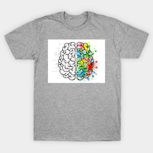 Brain Halves Math and Art T-Shirt